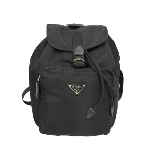 PRADA Black Nylon Fabric Backpack