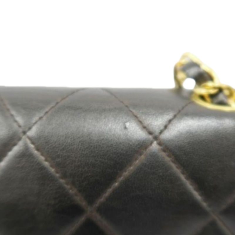 CHANEL Classic Flap (CF) Diana Chain Shoulder Bag, Lambskin, Black Quilted, Gold Hardware, Serial Number Starting with "3", Includes Dust Bag