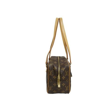 LOUIS VUITTON Cite MM Handbag, Monogram Coated Canvas, Brown