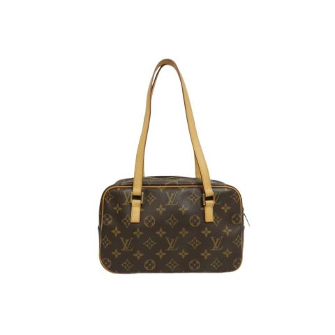LOUIS VUITTON Cite MM Handbag, Monogram Coated Canvas, Brown
