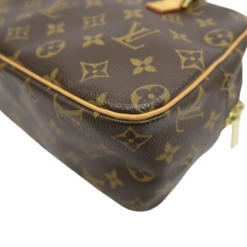 LOUIS VUITTON Cite MM Handbag, Monogram Coated Canvas, Brown