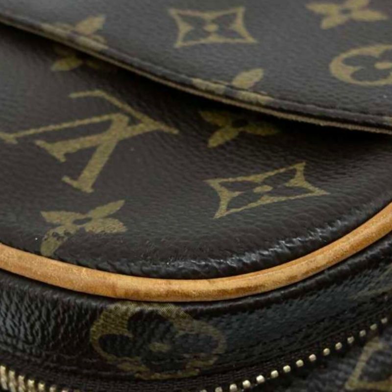 LOUIS VUITTON Monogram Brown Pochette Gange Crossbody Chest Bag