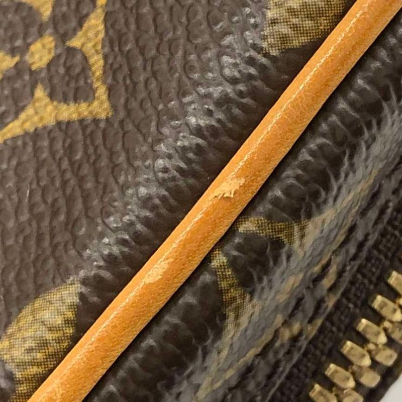 LOUIS VUITTON Monogram Brown Pochette Gange Crossbody Chest Bag