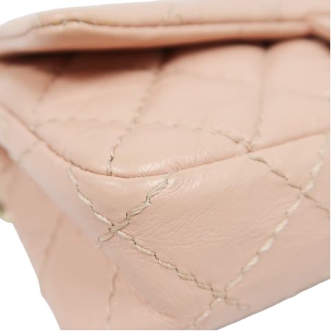 CHANEL Pink Boy Chain Shoulder Bag, Lambskin Leather, Gold Hardware