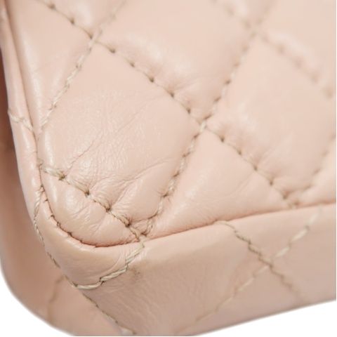 CHANEL Pink Boy Chain Shoulder Bag, Lambskin Leather, Gold Hardware