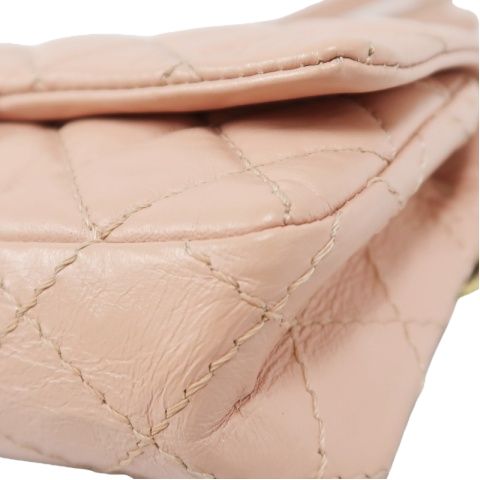 CHANEL Pink Boy Chain Shoulder Bag, Lambskin Leather, Gold Hardware