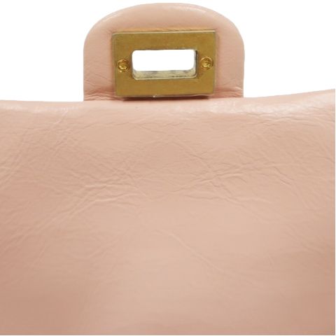 CHANEL Pink Boy Chain Shoulder Bag, Lambskin Leather, Gold Hardware