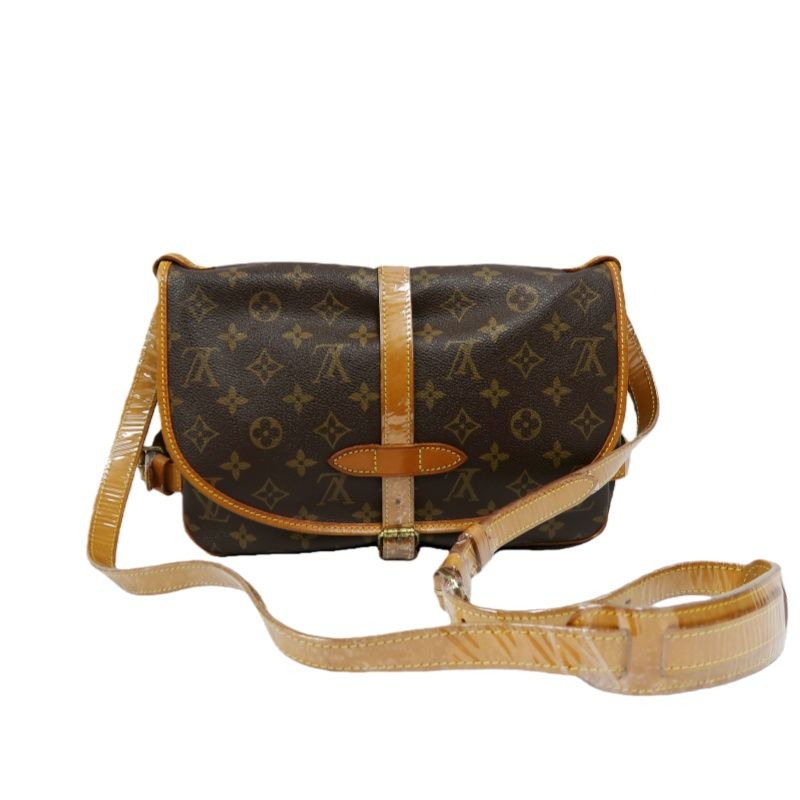 LOUIS VUITTON Soufflot 30 (Nicknamed "Gemini 30"), Monogram Coated Canvas, Shoulder & Crossbody Bag, Brown