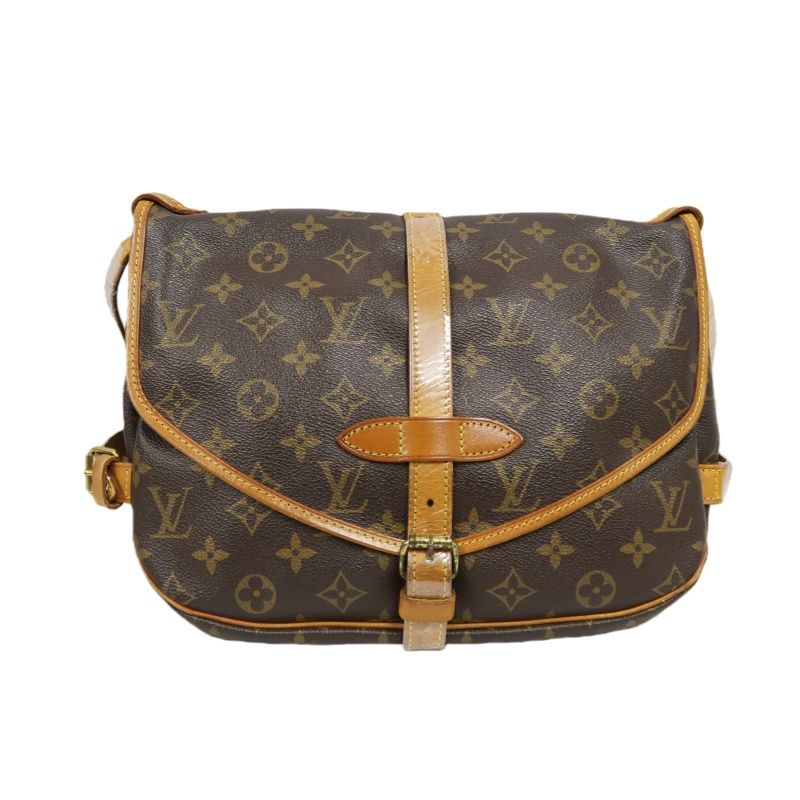 LOUIS VUITTON Soufflot 30 (Nicknamed "Gemini 30"), Monogram Coated Canvas, Shoulder & Crossbody Bag, Brown