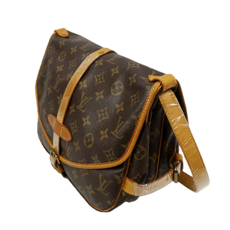 LOUIS VUITTON Soufflot 30 (Nicknamed "Gemini 30"), Monogram Coated Canvas, Shoulder & Crossbody Bag, Brown