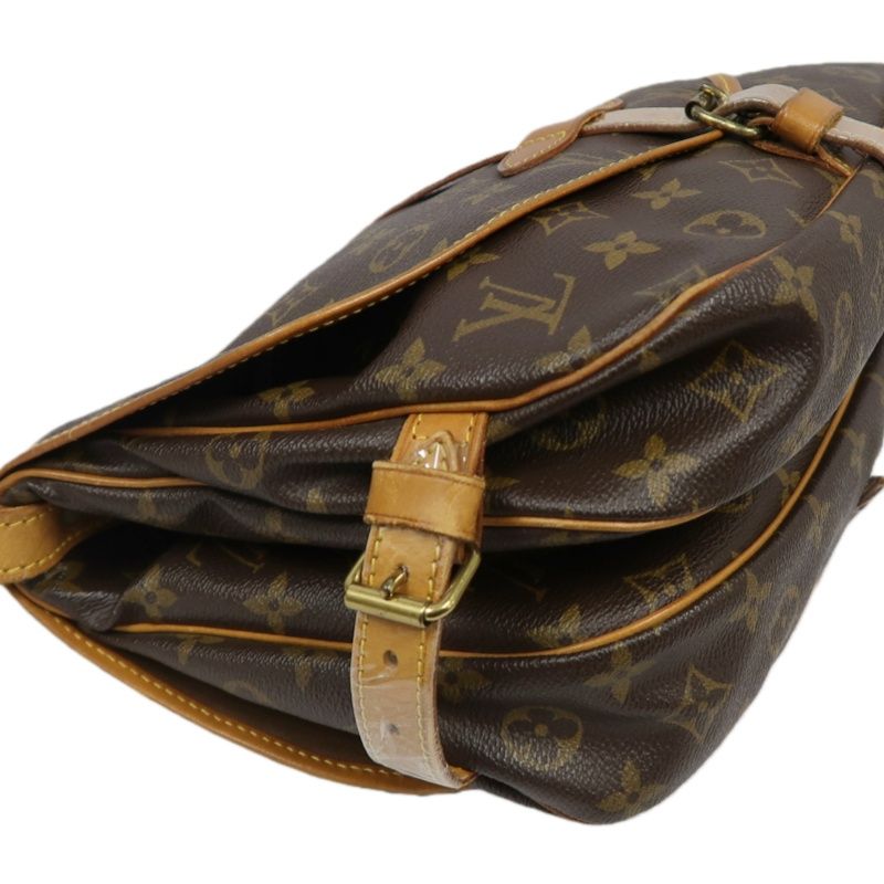 LOUIS VUITTON Soufflot 30 (Nicknamed "Gemini 30"), Monogram Coated Canvas, Shoulder & Crossbody Bag, Brown