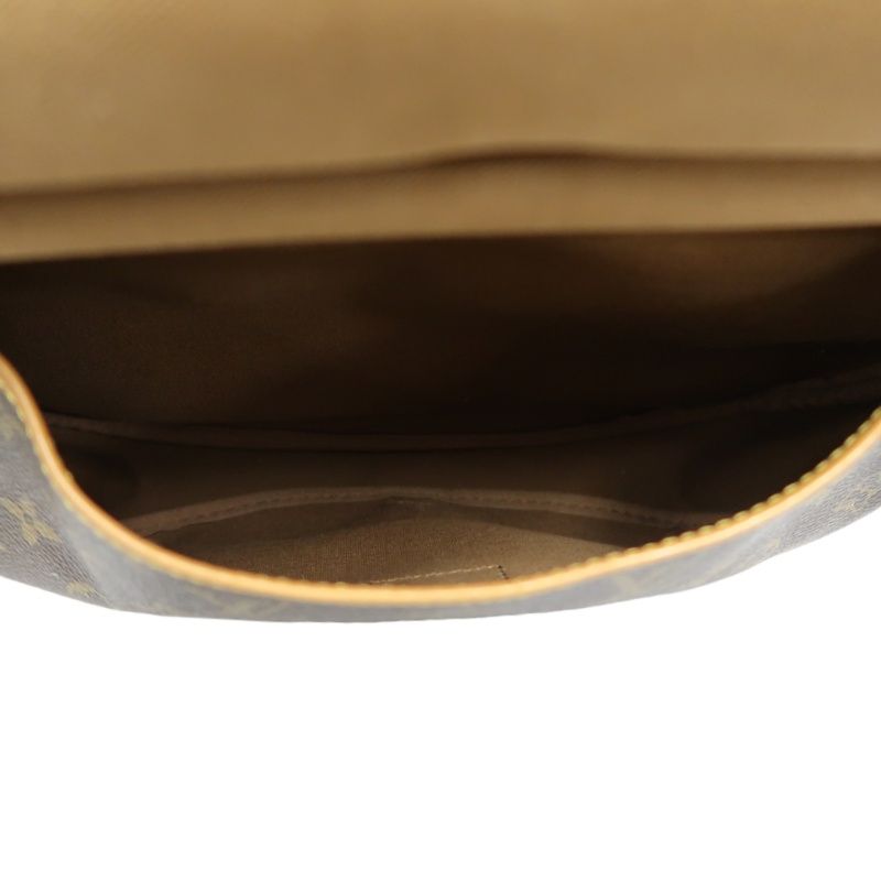 LOUIS VUITTON Soufflot 30 (Nicknamed "Gemini 30"), Monogram Coated Canvas, Shoulder & Crossbody Bag, Brown