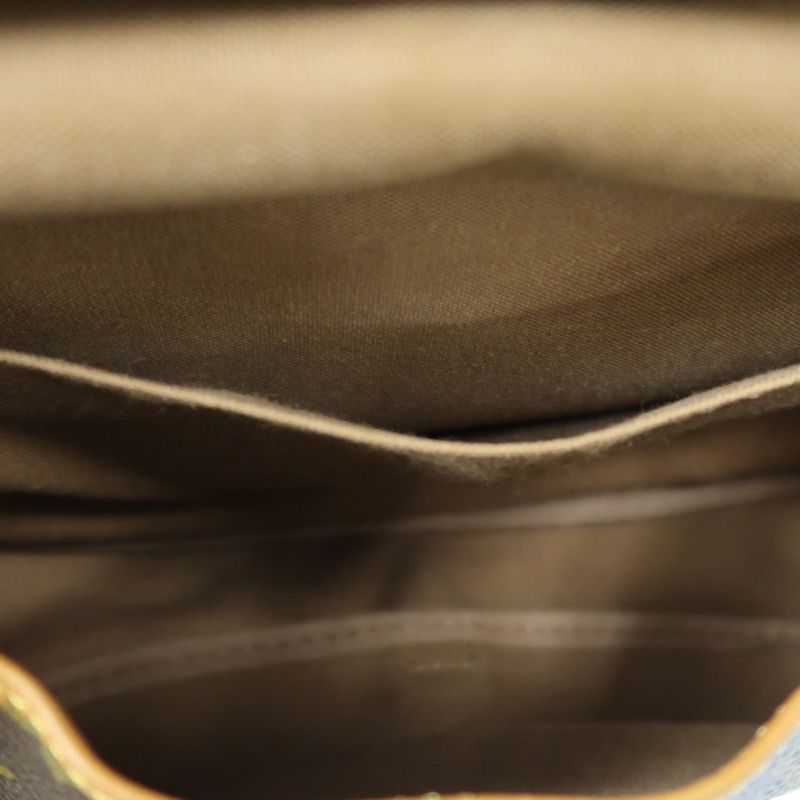 LOUIS VUITTON Soufflot 30 (Nicknamed "Gemini 30"), Monogram Coated Canvas, Shoulder & Crossbody Bag, Brown