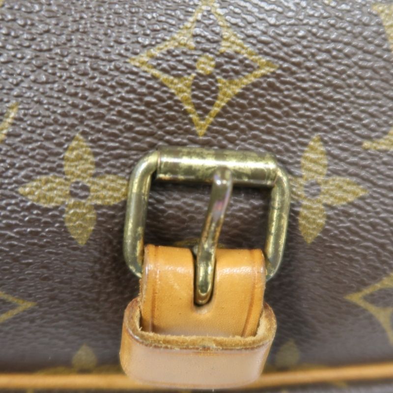 LOUIS VUITTON Soufflot 30 (Nicknamed "Gemini 30"), Monogram Coated Canvas, Shoulder & Crossbody Bag, Brown