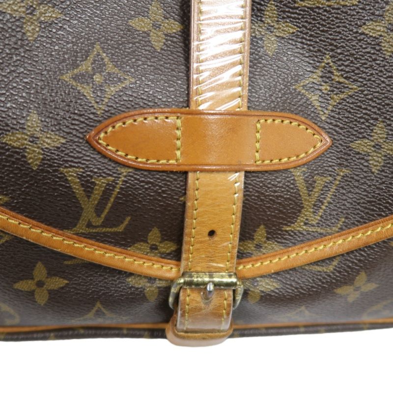 LOUIS VUITTON Soufflot 30 (Nicknamed "Gemini 30"), Monogram Coated Canvas, Shoulder & Crossbody Bag, Brown