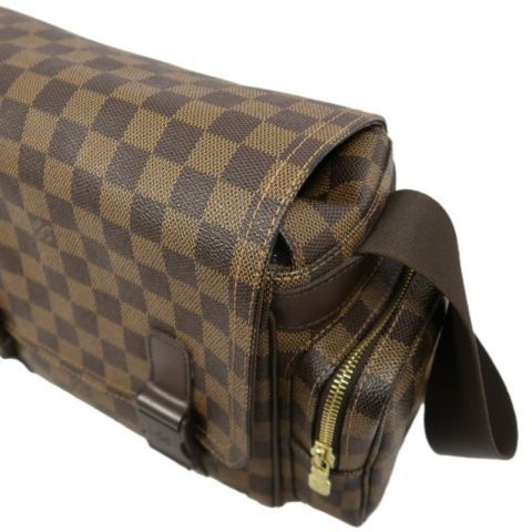 LOUIS VUITTON (LV) Damier Ebene Shoulder/Crossbody Bag, Brown Coated Canvas