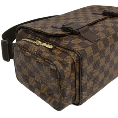 LOUIS VUITTON (LV) Damier Ebene Shoulder/Crossbody Bag, Brown Coated Canvas
