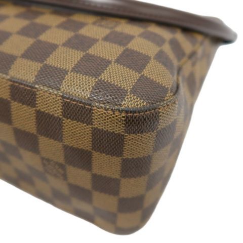 LOUIS VUITTON (LV) Looping Handbag/Shoulder Bag, Brown Damier Ebene Coated Canvas