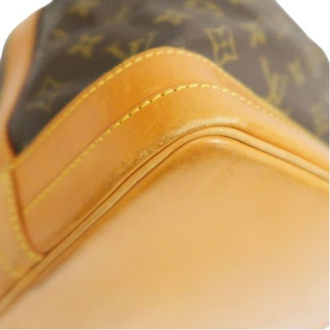 LOUIS VUITTON Noe Shoulder Bag, Monogram Coated Canvas, Brown