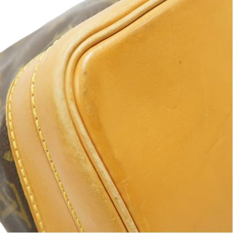 LOUIS VUITTON Noe Shoulder Bag, Monogram Coated Canvas, Brown