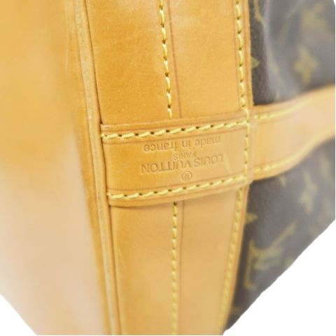 LOUIS VUITTON Noe Shoulder Bag, Monogram Coated Canvas, Brown