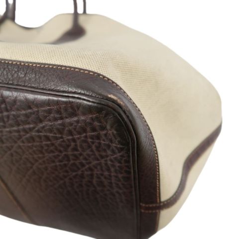 Hermes Beige Toile Ash Garden Party Tote Handbag