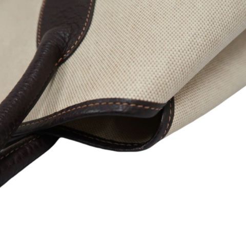 Hermes Beige Toile Ash Garden Party Tote Handbag