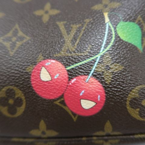 LOUIS VUITTON  Pochette Accessoires Monogram Cerises Handbag