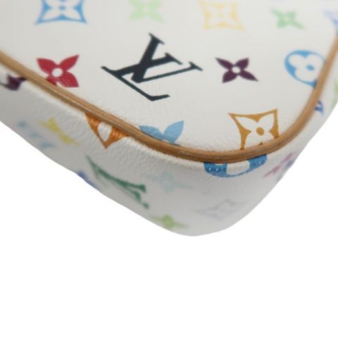 LOUIS VUITTON (LV) Multicolore Sologne White Crossbody Bag with Gold Hardware