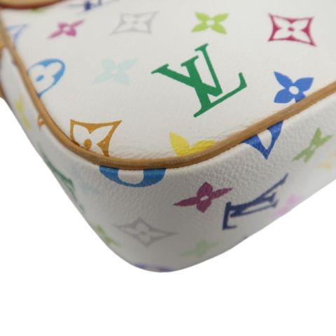 LOUIS VUITTON (LV) Multicolore Sologne White Crossbody Bag with Gold Hardware