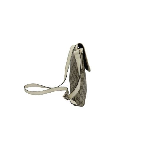 GUCCI GG Supreme Brown Canvas Crossbody Bag