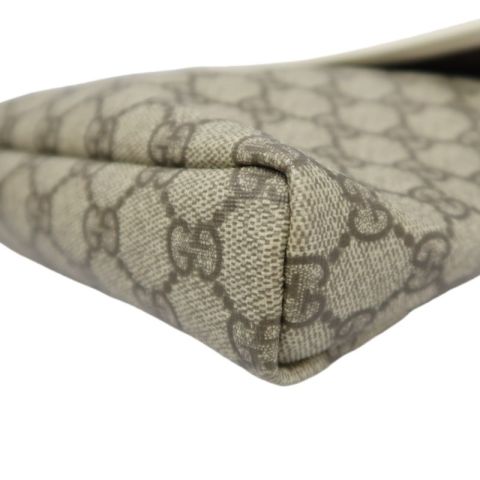 GUCCI GG Supreme Brown Canvas Crossbody Bag