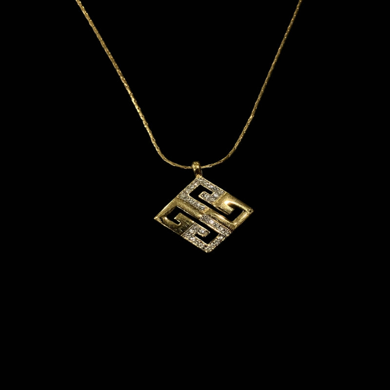 GIVENCHY Logo Necklace With Gold Alloy & Gold Hardware