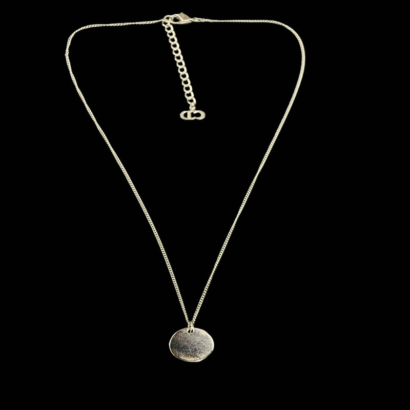 DIOR necklace, 925 sterling silver hardware, silver-tone finish