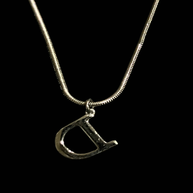 DIOR necklace, silver-tone alloy hardware