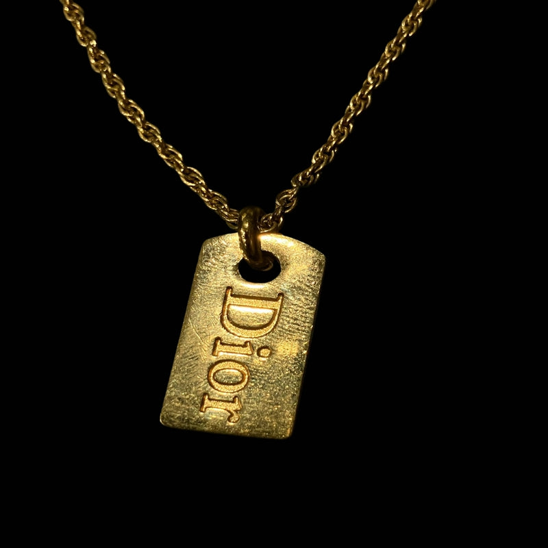 DIOR necklace, gold-tone alloy hardware, accessory