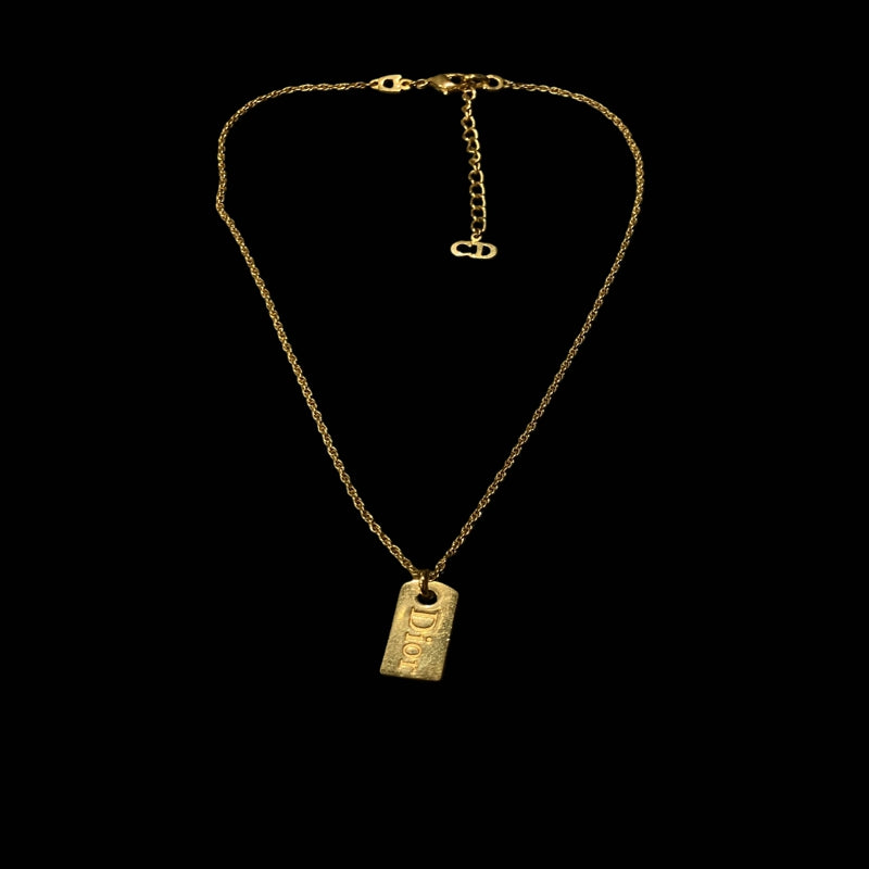 DIOR necklace, gold-tone alloy hardware, accessory