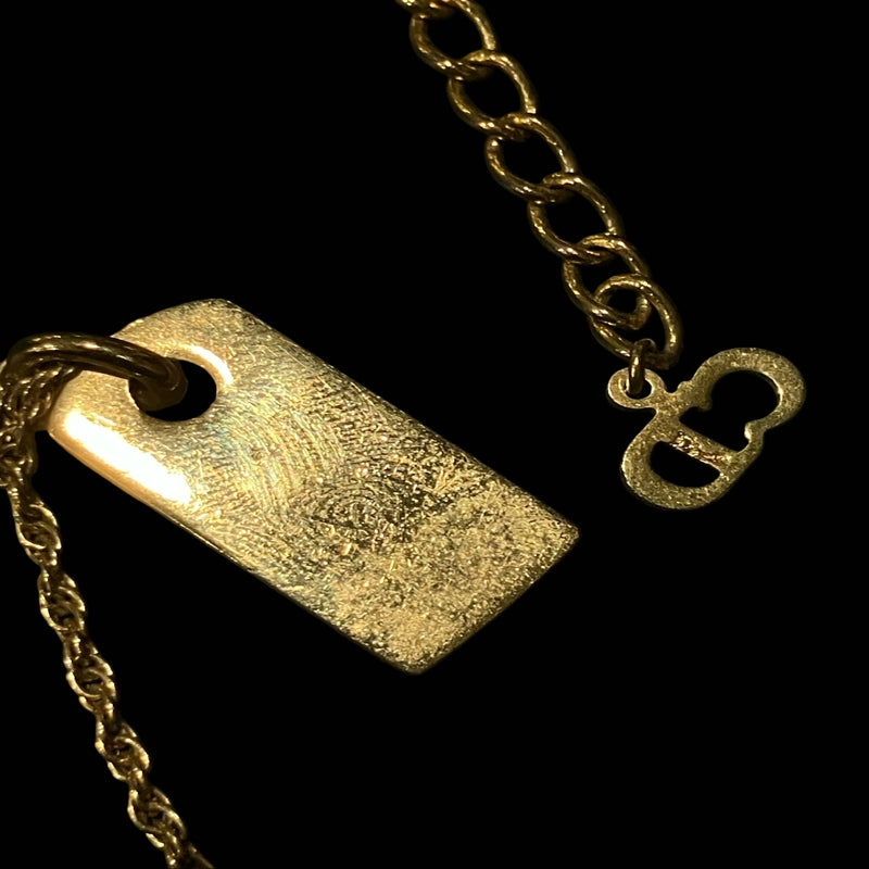 DIOR necklace, gold-tone alloy hardware, accessory