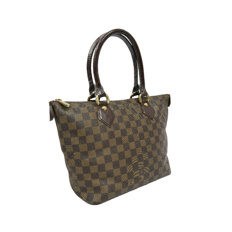 LOUIS VUITTON Sac Plat PM, Damier Coated Canvas, Tote & Shoulder Bag, Brown