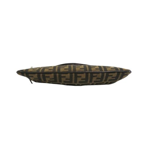 FENDI Brown Zucca Print Canvas Shoulder Bag