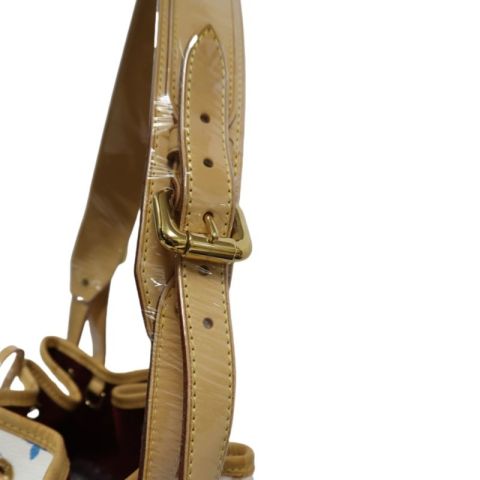 LOUIS VUITTON (LV) Multicolore Petit Noe White Drawstring Bucket Shoulder Bag