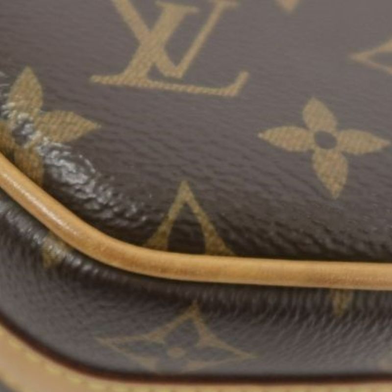 LOUIS VUITTON Boîte Chapeau Souple, Monogram Coated Canvas, Brown, Crossbody Bag, With Dust Bag