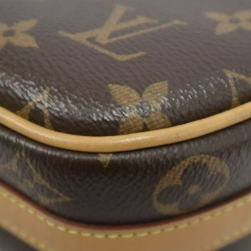 LOUIS VUITTON Boîte Chapeau Souple, Monogram Coated Canvas, Brown, Crossbody Bag, With Dust Bag