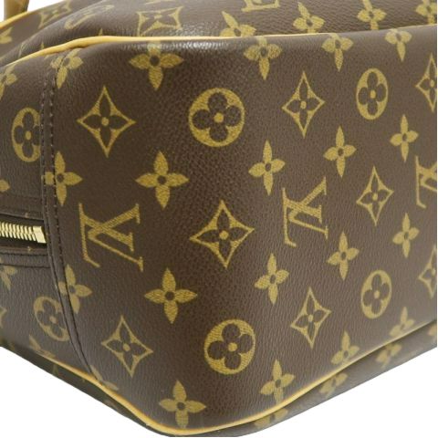 Louis Vuitton Monogram Deauville Handbag (With Name Tag)  PVC Jenny Bag Handbag