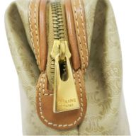 CELINE Monogram PVC Pouch (Handbag/Cosmetic Bag), Light Beige-Brown