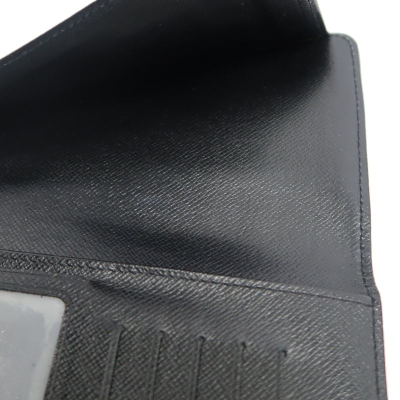LOUIS VUITTON Black Epi Leather Long Wallet (Silver Hardware, With Dust Bag)
