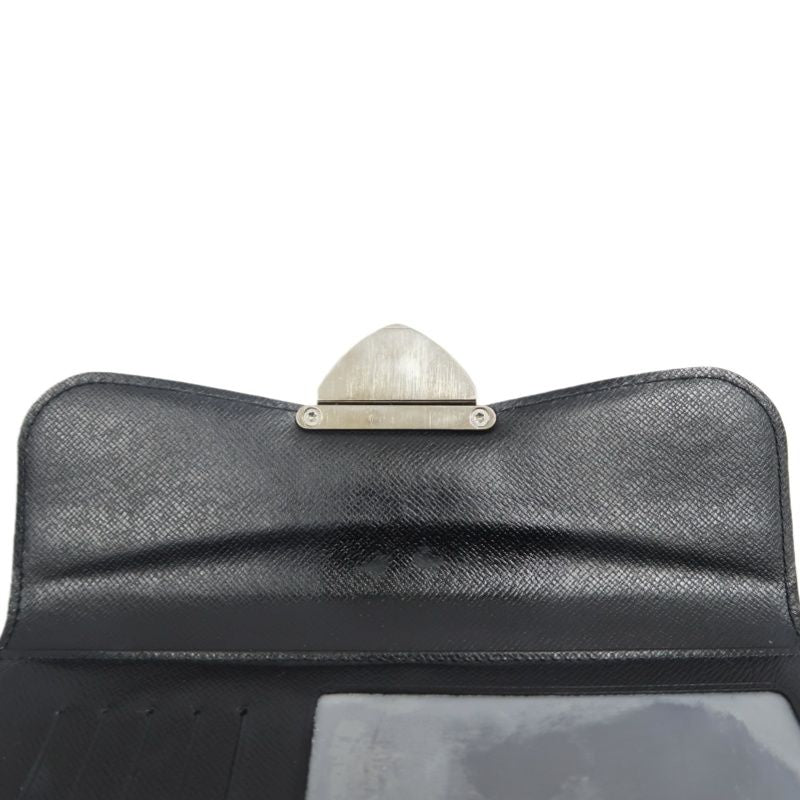 LOUIS VUITTON Black Epi Leather Long Wallet (Silver Hardware, With Dust Bag)
