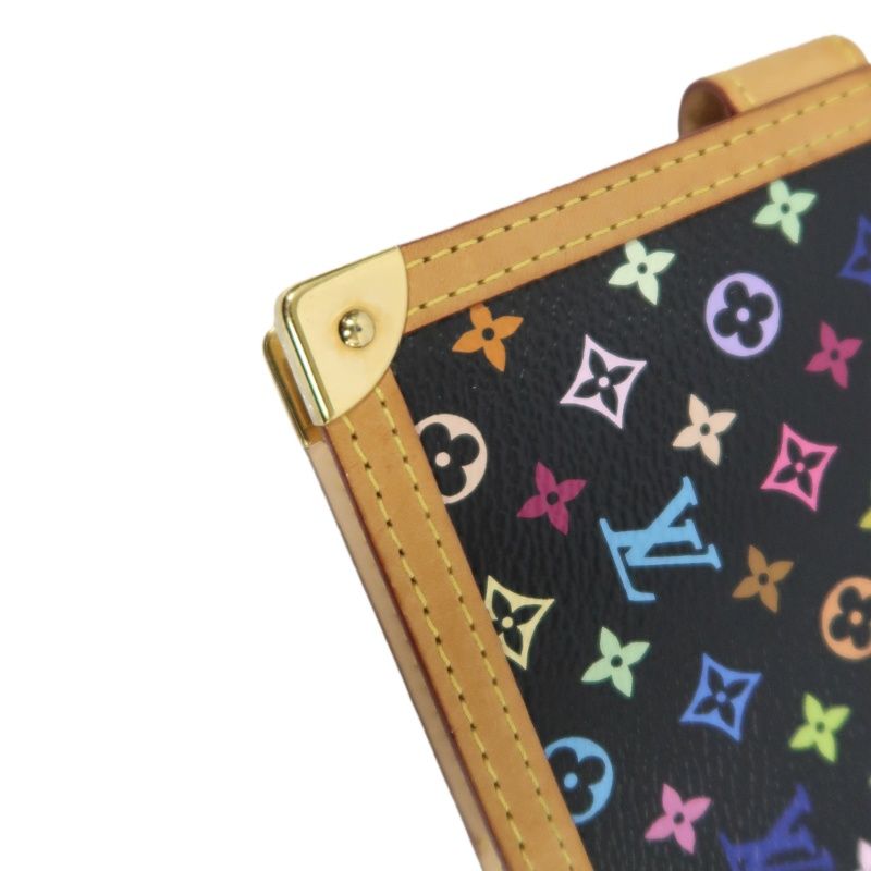 LOUIS VUITTON Multicolor Black Agenda PM PVC Wallet with Gold Hardware
