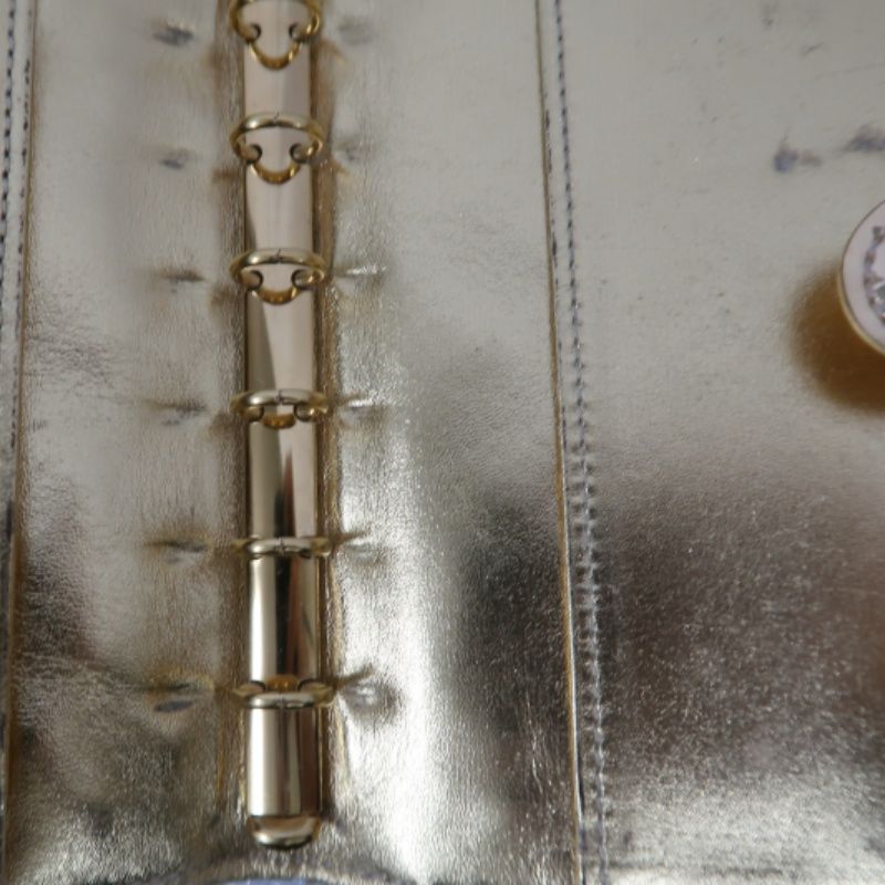 LOUIS VUITTON (LV) Miroir Agenda Gold Notebook with Dust Bag