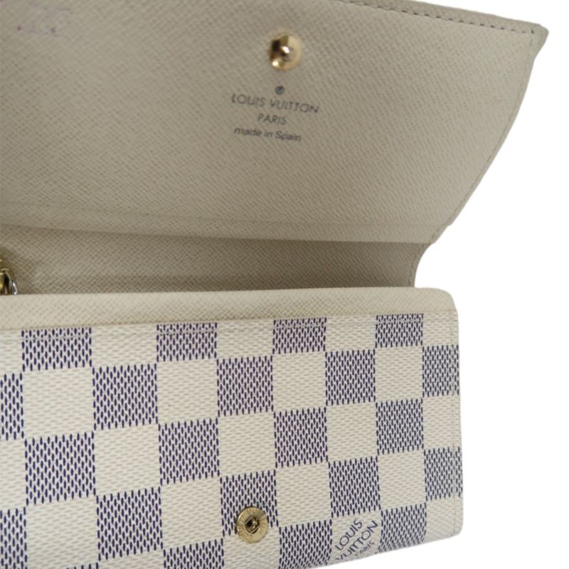LOUIS VUITTON (LV) Damier Azur Portefeuille Tresor Card Case